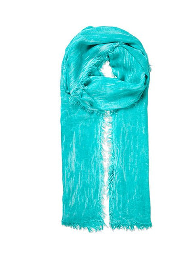 Lily bambus tørklæde i petroliumsblå