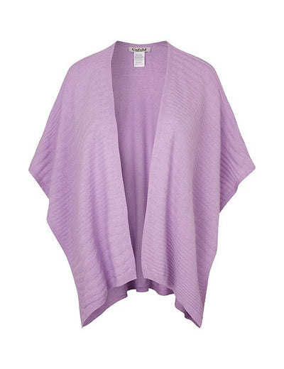  Liva plus size lavendelfarvet cashmere strik sjal front